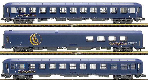 LS Models 79002 - 3pc Passenger Coach Set “City Night Line” Bvcmz/WRm